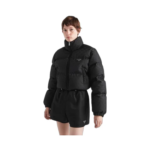 Printed nylon down jacket