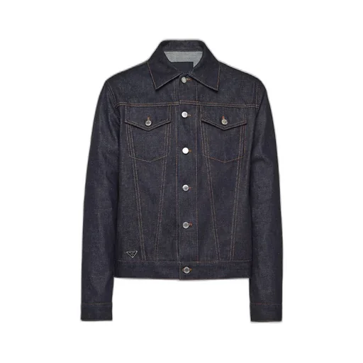 Denim blouson jacket