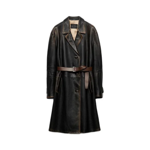 Leather coat