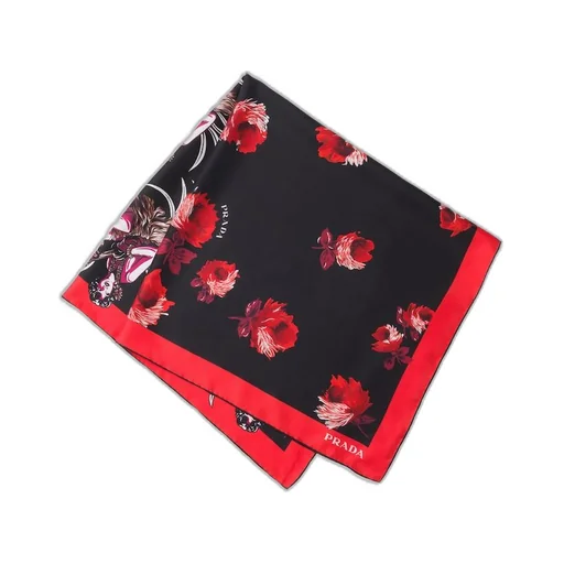 Double Match Hawaii printed 90 silk scarf