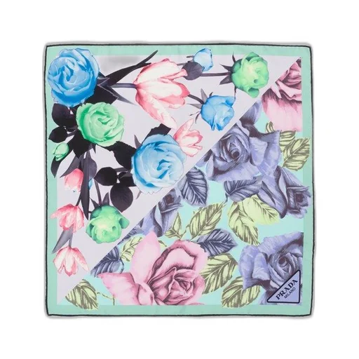Printed twill scarf