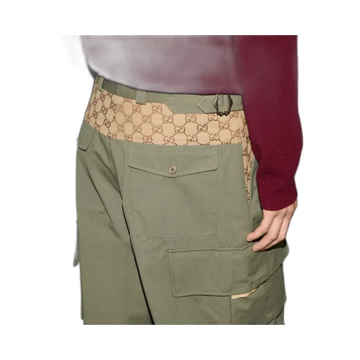 Gg Wide-Leg Cargo Pants