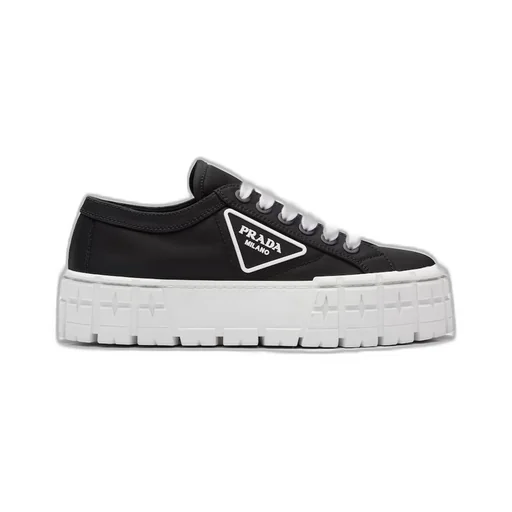 Double Wheel Re-Nylon gabardine sneakers