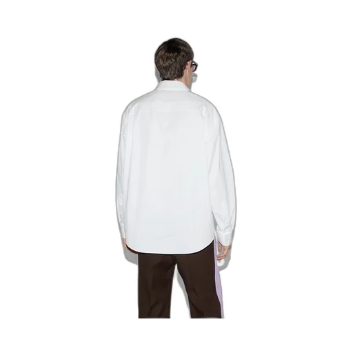 Cotton poplin shirt with Gucci detail