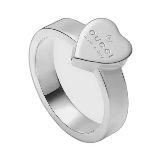 Trademark ring with heart pendant