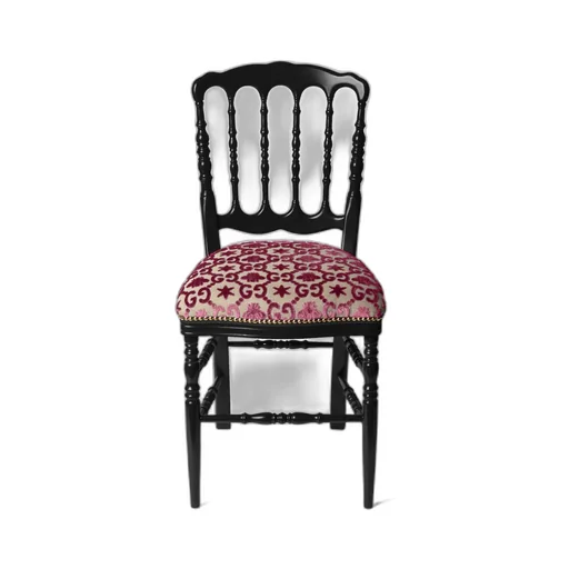 Wood chair with GG bees and stars