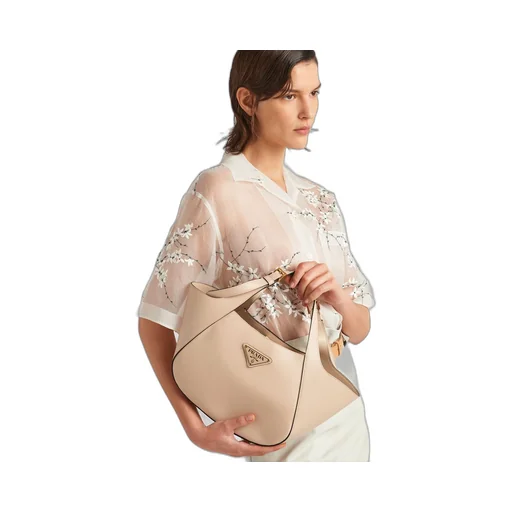 Prada medium leather tote bag