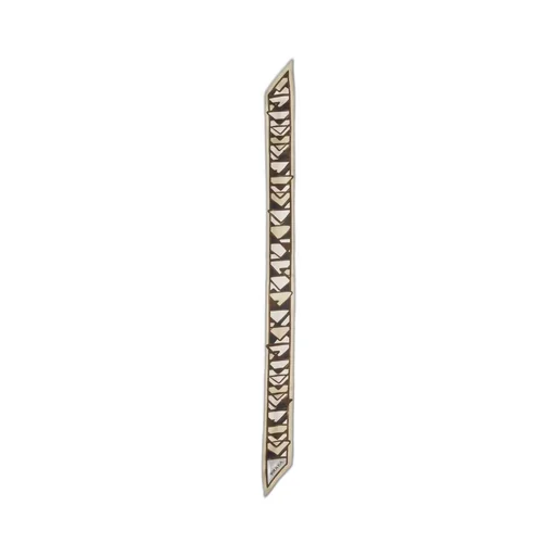Printed twill skinny scarf