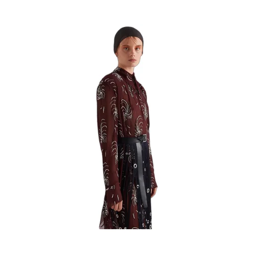 Embroidered georgette dress