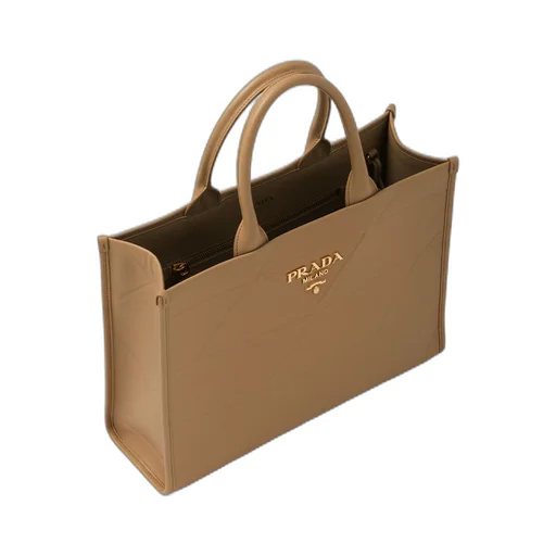 Medium leather Prada Symbole bag with topstitching