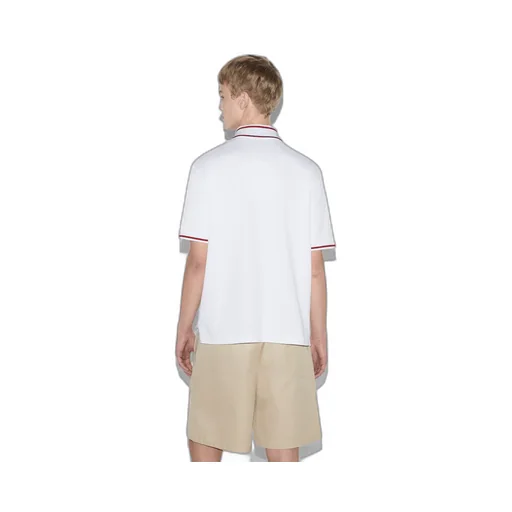 Cotton piquet polo shirt with Web