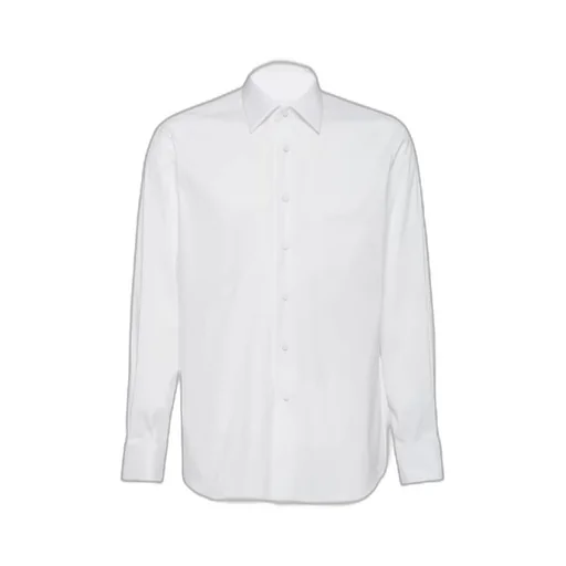 Stretch poplin tuxedo shirt