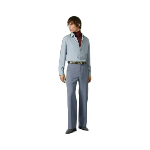 GG silk crêpe shirt