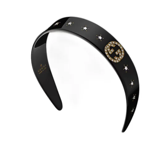 Crystal Interlocking G headband
