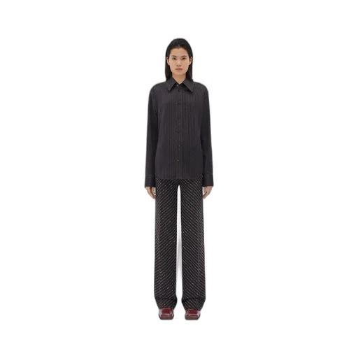 Cotton And Silk Stripe Shirt