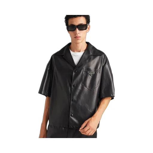 Nappa leather shirt