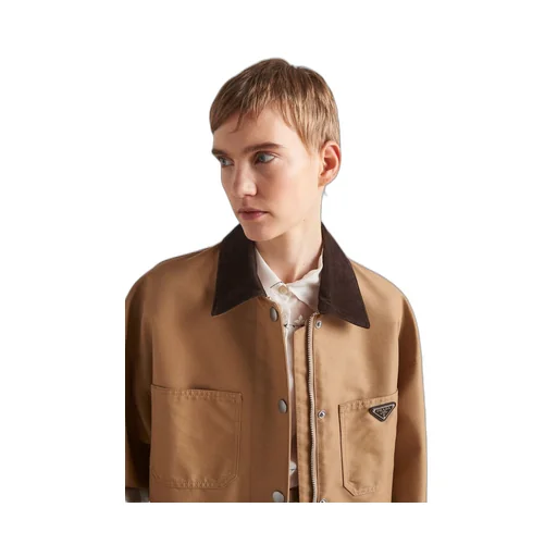 Technical canvas blouson jacket