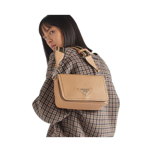 Leather shoulder bag
