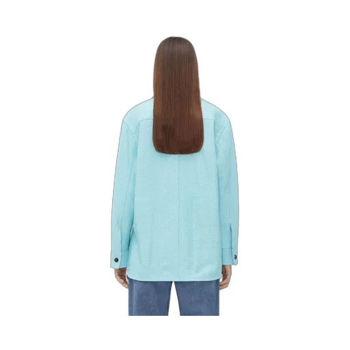 Mini Intrecciato Leather Shirt
