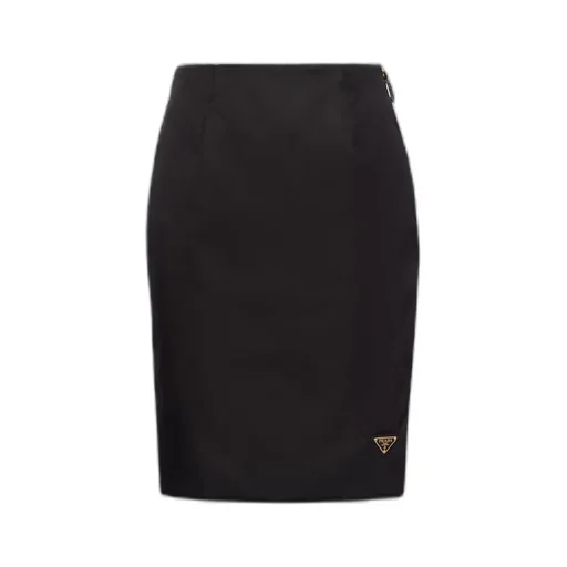 Re-Nylon pencil skirt
