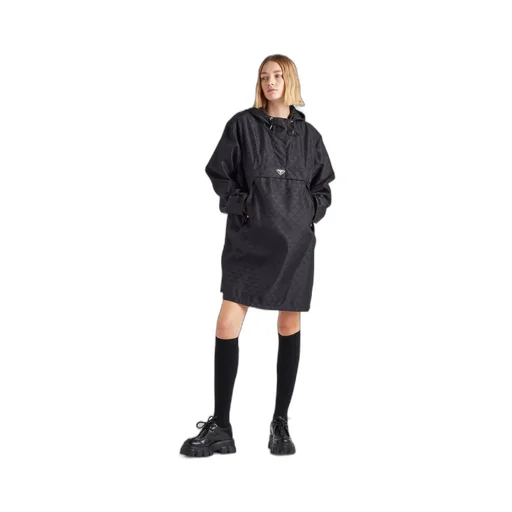 Printed Re-Nylon raincoat