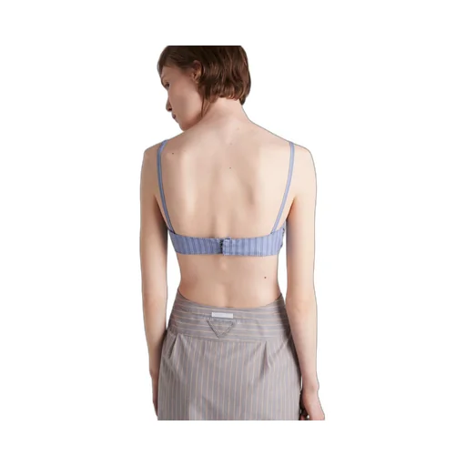 Striped chambray top