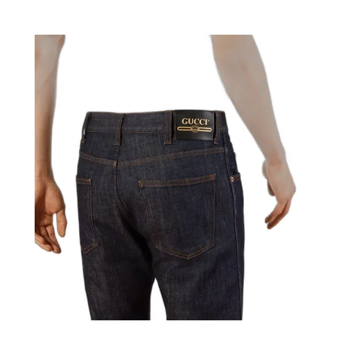 Tapered washed jeans