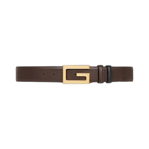 Reversible belt with Square G buckle