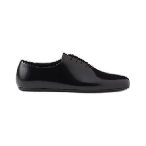 Brushed leather lace-ups