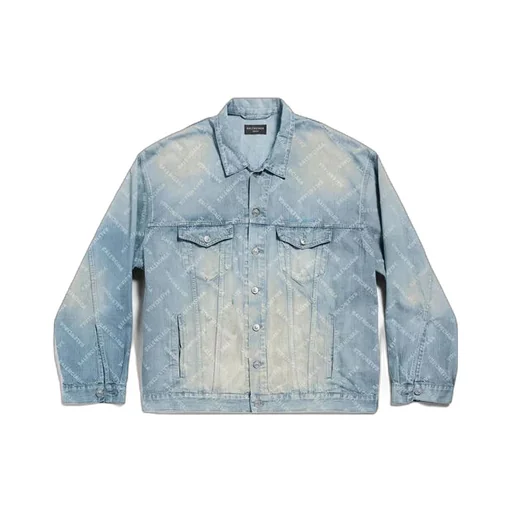 Bal Diagonal Allover Oversized Jacket