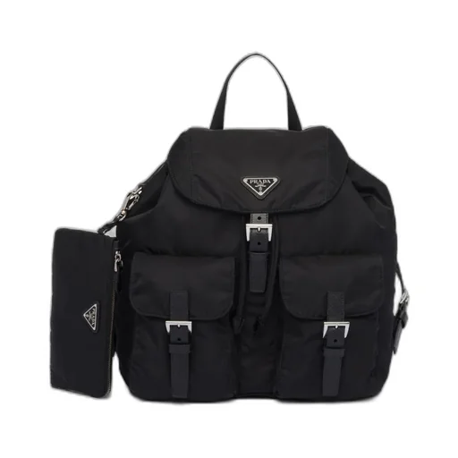 Re-Nylon medium backpack with pouch