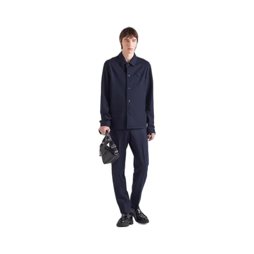 Wool blend shirt