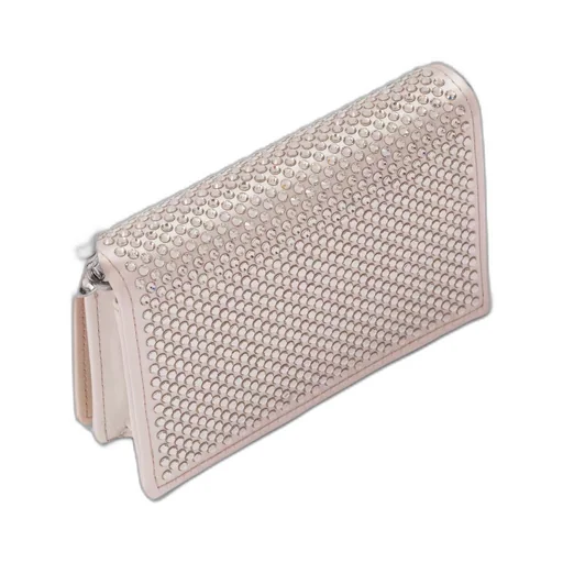 Cardholder with shoulder strap and crystals