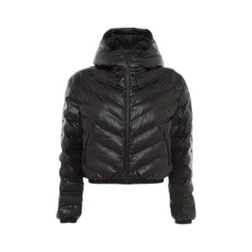 Light Re-Nylon hooded puffer jacket