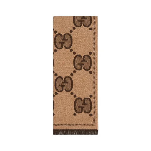 GG wool jacquard scarf