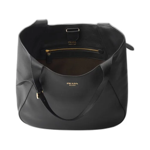 Large leather tote bag
