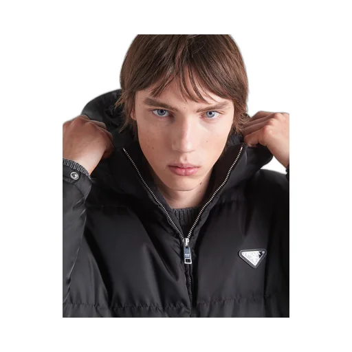 Long Re-Nylon down jacket