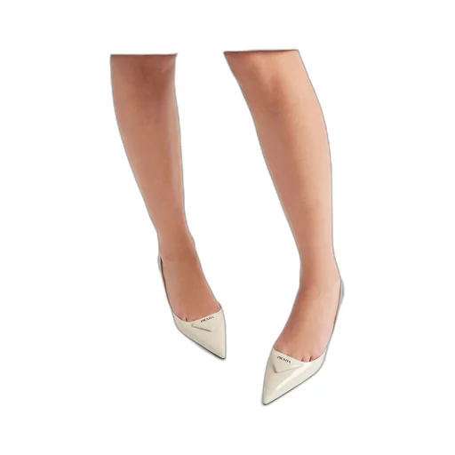 Patent leather slingback pumps