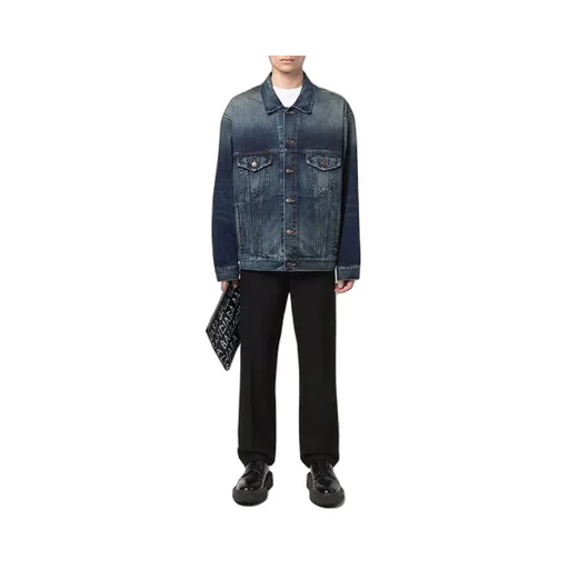 Embroidered Logo Denim Jacket