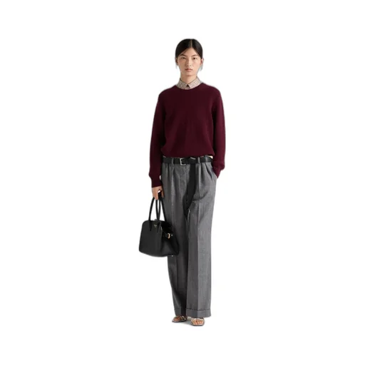 Wool and cashmere crew-neck sweater