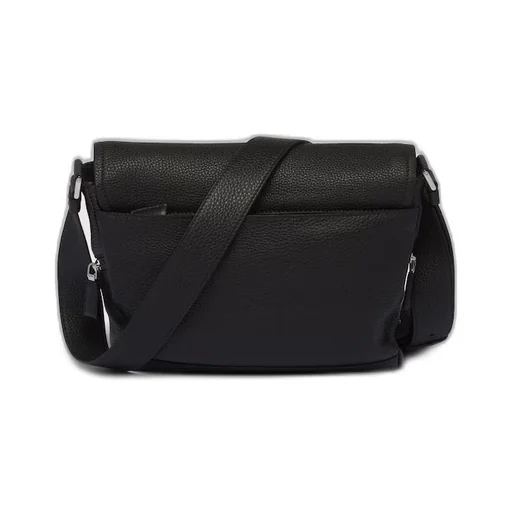 Leather bag with shoulder strap