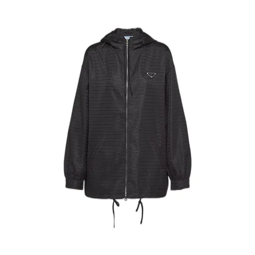 Re-Nylon hooded blouson jacket