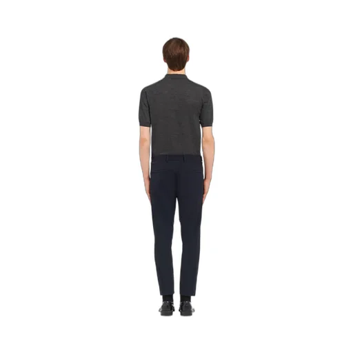 Light stretch technical fabric trousers
