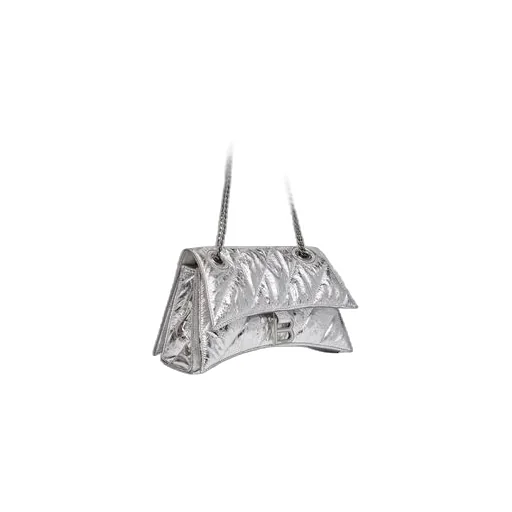 Crush Small Chain Bag Metallized Quilted