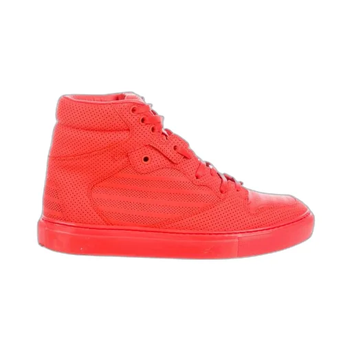 Perforated Leather High Top Sneaker