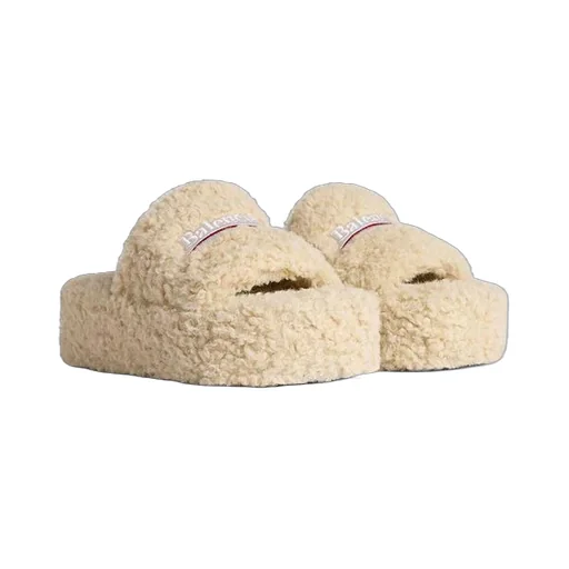 Furry Platform Sandal