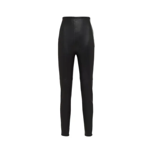 Stretch nappa leather pants