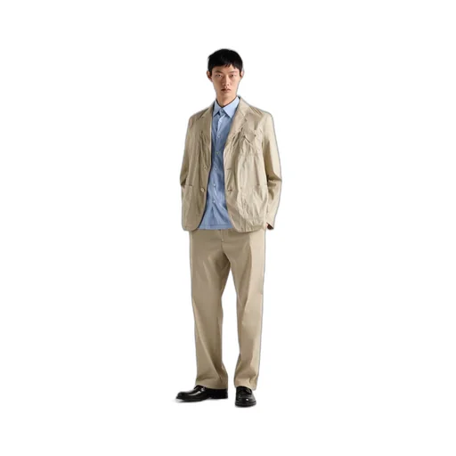 Stretch poplin pants