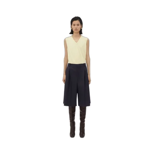 Striped Wool Shorts