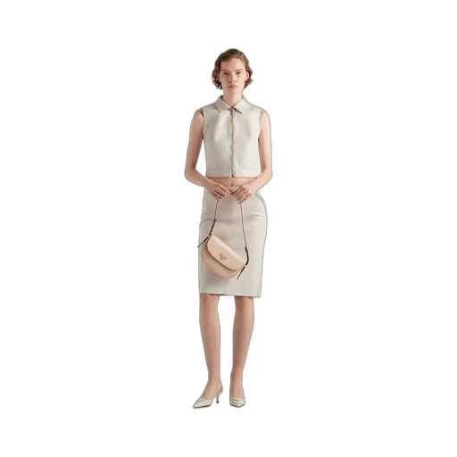 Nappa leather skirt